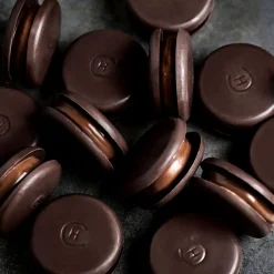 70% Dark Chocolate Macarons