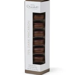 70% Dark Chocolate Macarons