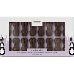 Dark Chocolate City Easter Bunnies