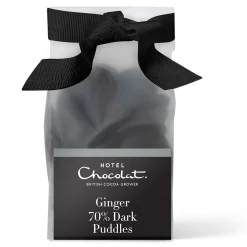 Dark Chocolate Puddles with Ginger