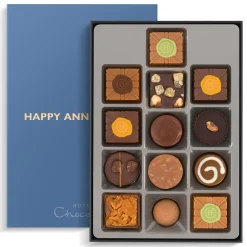 Exquisitely Nutty H-box with Happy Anniversary Sleeve