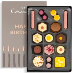 Exuberantly Fruity H-Box with Happy Birthday Sleeve