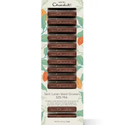 Saint Lucian Island Growers 50% Milk Chocolate Batons